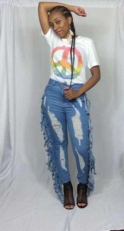 PEACE, LOVE & SOUL GRAPHIC TEE